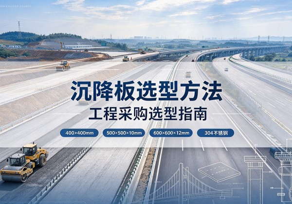 祁连沉降板选择方法